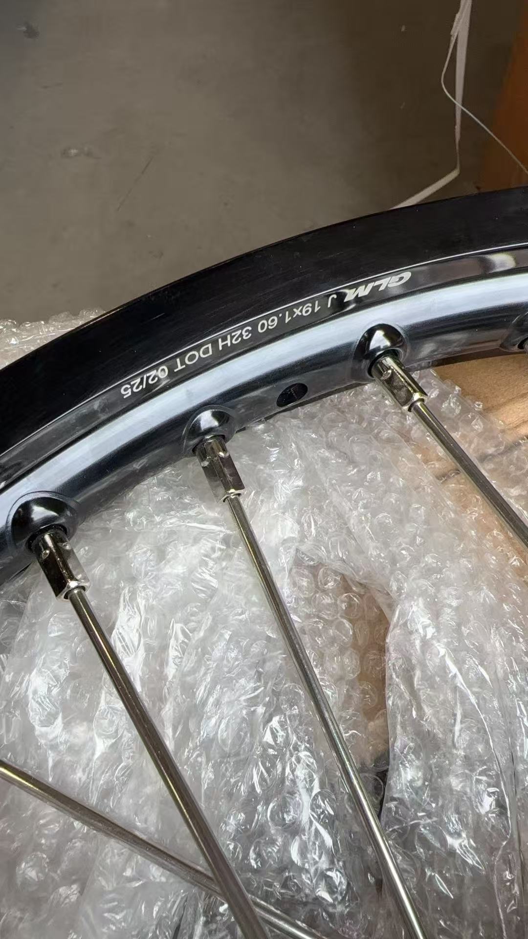 19/16 Returned Wheels for KTM 85 SX 2025-2026/ Husqvarna TC 85 2025 / Gas Gas MC 85 --KKE Kid's Dirt Bike Wheels Rims Black Hub