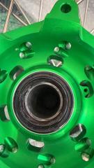 Used Wheels for Kawasaki KX125 KX250 1993-2002 -- KKE 21/19 Dirt Bike Rims Wheels Silver Spoke Nipples