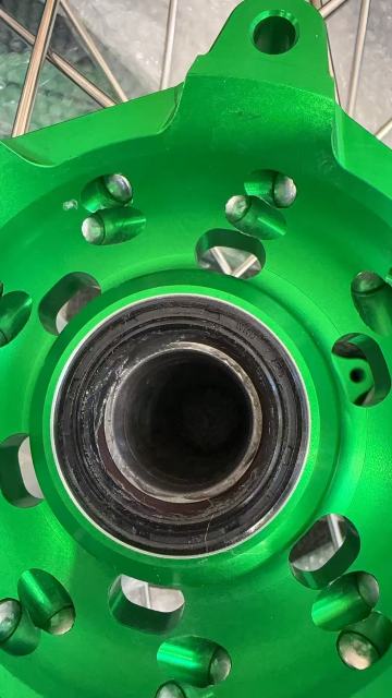 Used Wheels for Kawasaki KX125 KX250 1993-2002 -- KKE 21/19 Dirt Bike Rims Wheels Silver Spoke Nipples