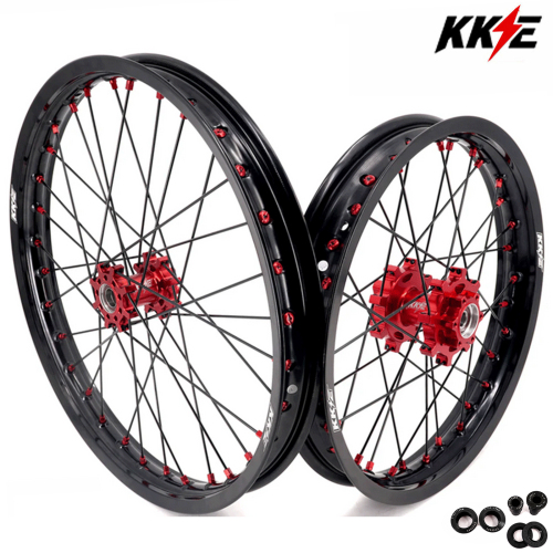 21/18 Rims for Surron Light Bee-X 2019-2025 -- KKE 1.6*21" & 1.85*18" Electric Dirt Bike Wheels e-Bike Rims (Gold Hub/ Black Hub / Red Hub / Blue Hub / Purple Hub)