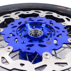 Fit Yamaha WR250F 20- 2026 WR450F 2019 -2026 - KKE 3.5*17/4.25*17 Supermoto Wheels with CST Tires Blue