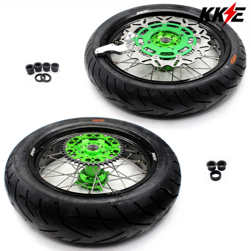 KKE 3.5/4.25 Supermoto CST Tire Wheels Set fit KAWASAKI KX250F KX450F 2006-2018 KX25X KX450X 2022-2024 KX250 KX450