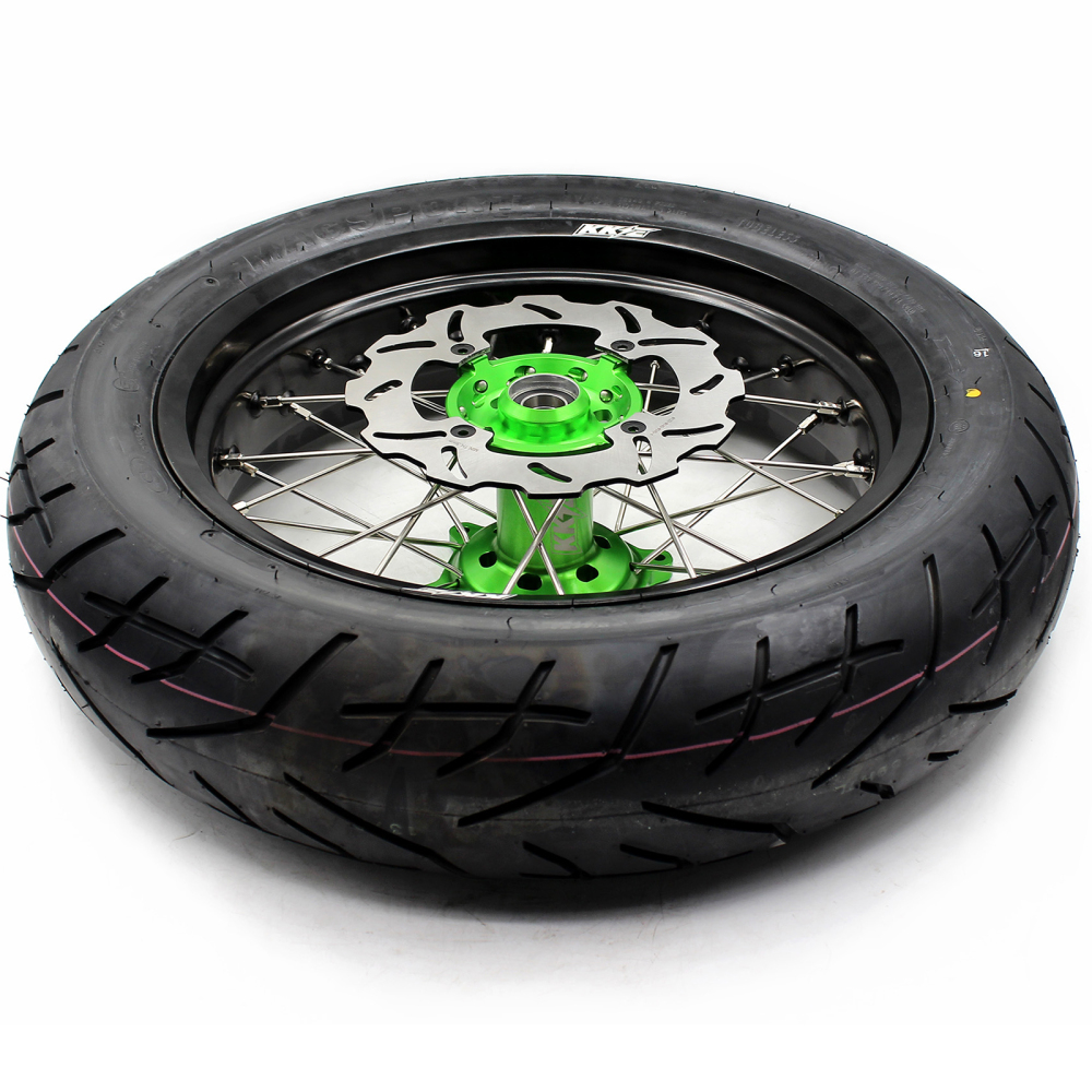 KKE 3.5/4.25 Supermoto CST Tire Wheels Set fit KAWASAKI KX250F KX450F 2006-2018 KX25X KX450X 2022-2024 KX250 KX450