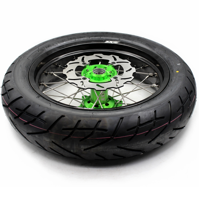 KKE 3.5/4.25 Supermoto CST Tire Wheels Set fit KAWASAKI KX250F KX450F 2006-2018 KX25X KX450X 2022-2024 KX250 KX450