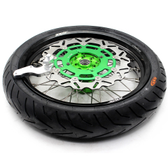 KKE 3.5/4.25 Supermoto CST Tire Wheels Set fit KAWASAKI KX250F KX450F 2006-2018 KX25X KX450X 2022-2024 KX250 KX450