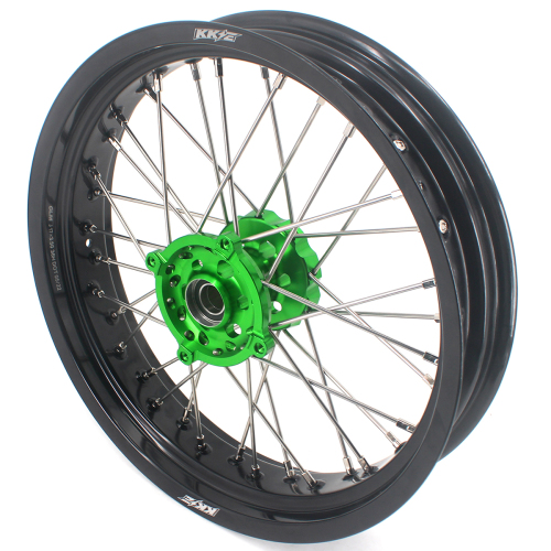 Fit Kawasaki KX250 KX450X 2022 - 2026, KX450 2019- 2026 -- KKE 3.5*17/4.25*17 Supermoto Wheels Set CNC Hubs