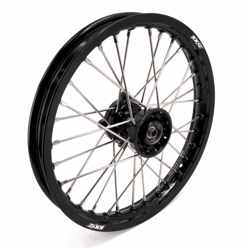 for Kawasaki KX65 2000-2026  KKE1.4*14 / 1.6*12" Kid's Mini Dirt Bike Wheels CNC Black Hub