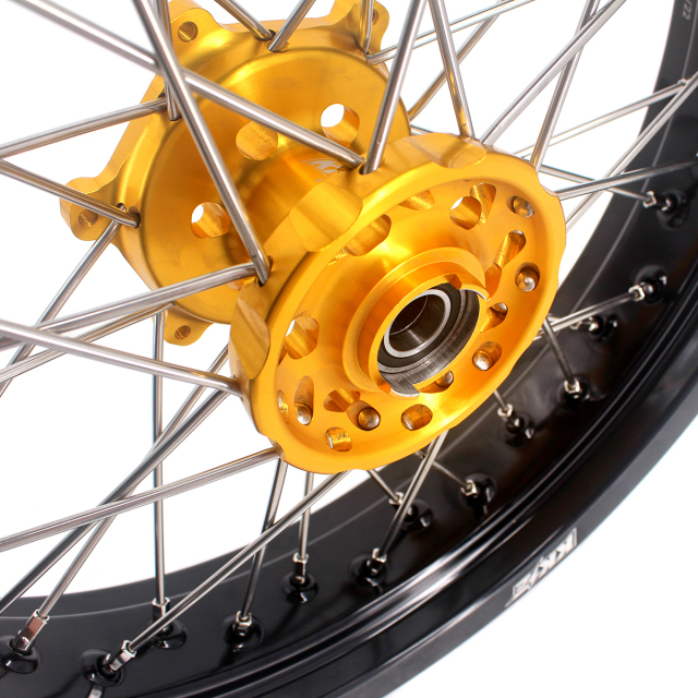 for DRZ400SM 05-25 DRZ400S 00-25 DRZ400 E - KKE Supermoto Motard Wheels fit Suzuki CNC Hubs 3.5*17"/4.25*17" (Blue Hub/ Gold Hub/ Black Hub / Red Hub / Silver Hub / Black Rim)