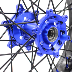 3.5*16.5“/5.0*17" fit Yamaha YZ125 YZ250 1999- 2026 YZ250F YZ450F -- KKE Supermoto Wheels Set CNC Hubs (Silver, Black, Blue, Red, Gold, Green)