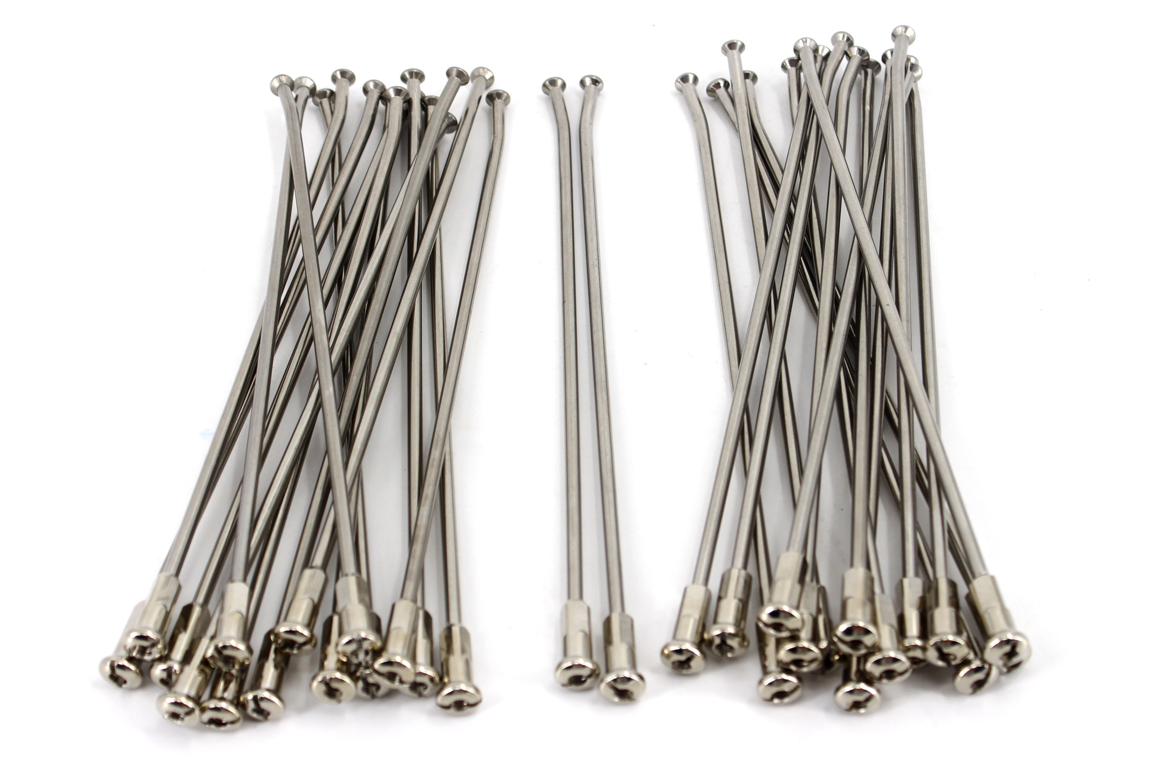 KKE Silver Stainless Steel Spokes Kit + Spoke Nipples ( /Nuts) for Dirt Bike / Off-Road Spoke Wheels