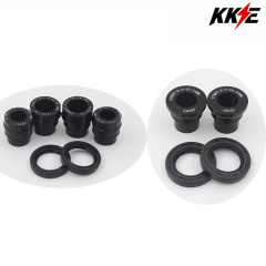 KKE Black Front & Rear Spacers Bushings for KKE Wheels that for KTM 85 SX 2003 - 2026