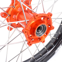 19" /19" Rims for KTM 125-530CC-KKE Flat Track Wheels for KTM 125-530CC XCW EXC EXCW 2000-2025 / Husqvarna TE TC FE FC 125cc-501cc 2014-2024 All Black