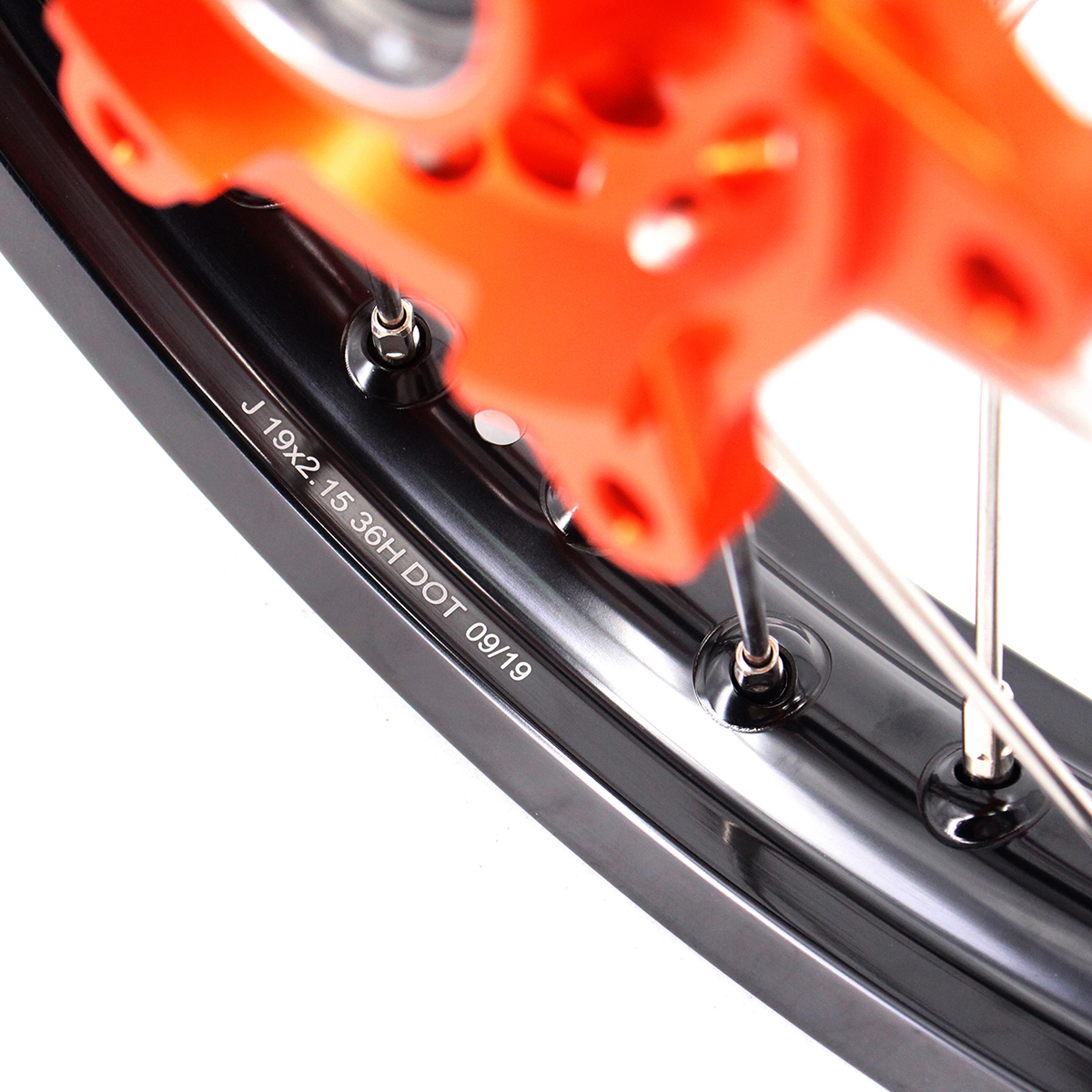 19" /19" Rims for KTM 125-530CC- KKE Flat Track Wheels for KTM 125-530CC XCW EXC EXCW 2000-2026 / Husqvarna TE TC FE FC 125cc-501cc 2014-2026 CNC Hubs (Silver, Black, Blue, Red, Gold,Purple)