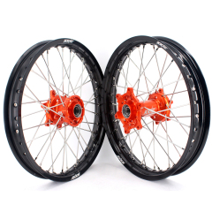 19" /19" Rims for KTM 125-530CC-KKE Flat Track Wheels for KTM 125-530CC XCW EXC EXCW 2000-2025 / Husqvarna TE TC FE FC 125cc-501cc 2014-2024 All Black