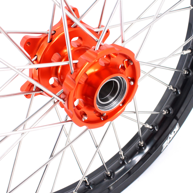 19" /19" Rims for KTM 125-530CC-KKE Flat Track Wheels for KTM 125-530CC XCW EXC EXCW 2000-2025 / Husqvarna TE TC FE FC 125cc-501cc 2014-2024 All Black