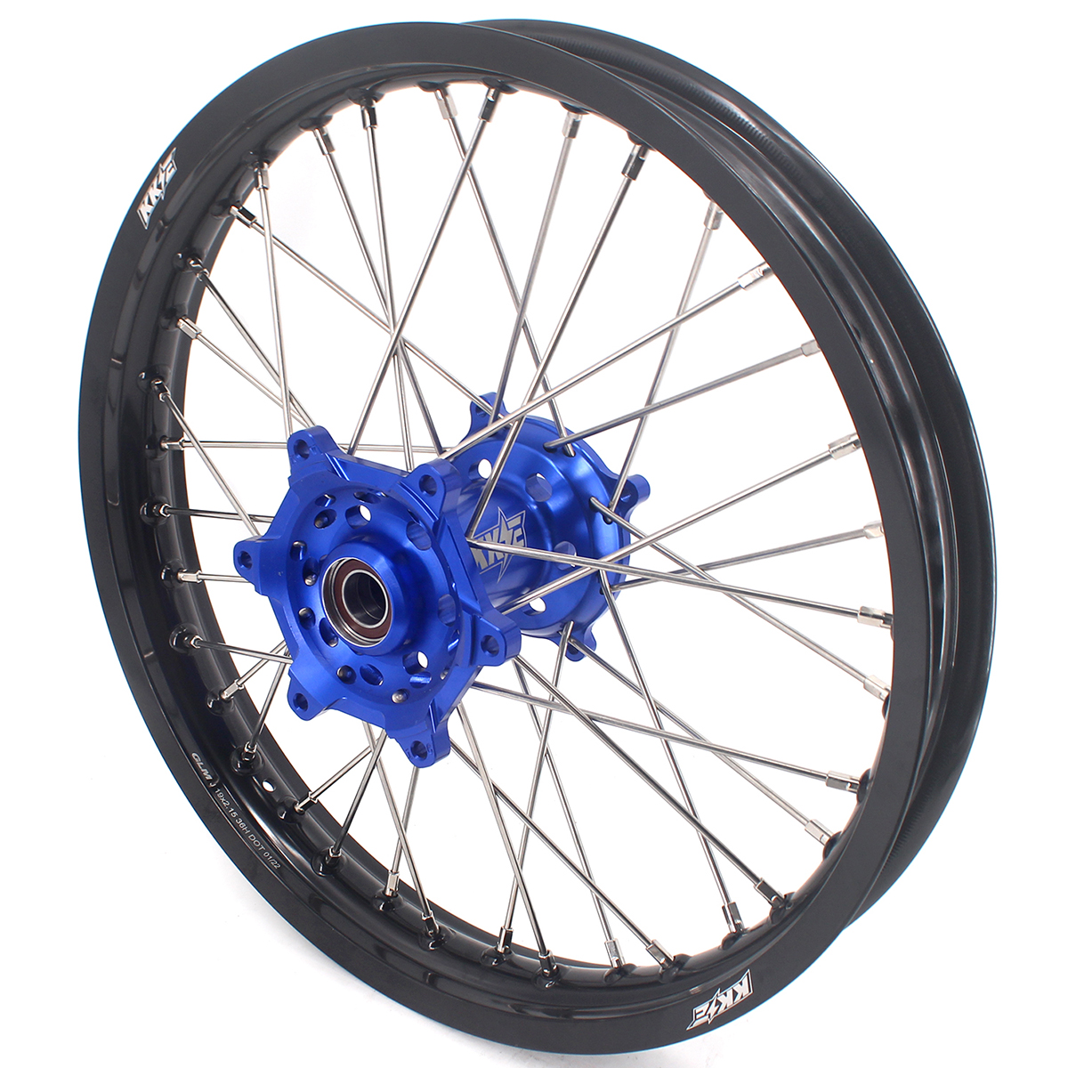 19" /19" Rims fit Kawasaki KX250 KX450X 2022 - 2026, KX450 2019- 2026 - KKE Flat Track Wheels Wheels Set CNC Hubs (Silver, Black, Blue, Red, Gold,Purple)