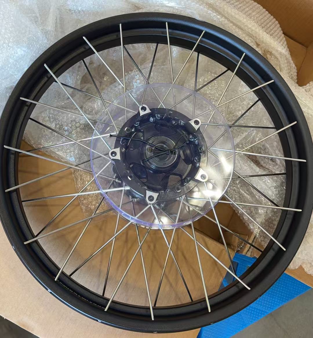 New-Other Wheels for Tenere 700 -- VMX 2.5*19"/4.25*17" Tubeless Wheels Compatible with Yamaha Tenere 700 2019 - 2025 Black Rims