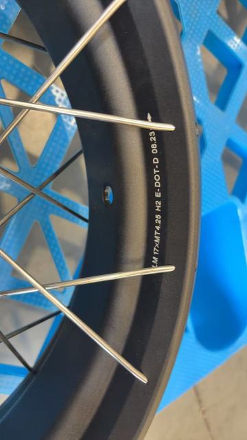 New Other Wheels for Tenere 700 -- VMX 2.5*19"/4.25*17" Tubeless Wheels Compatible with Yamaha Tenere 700 2019 - 2025 Black Rims