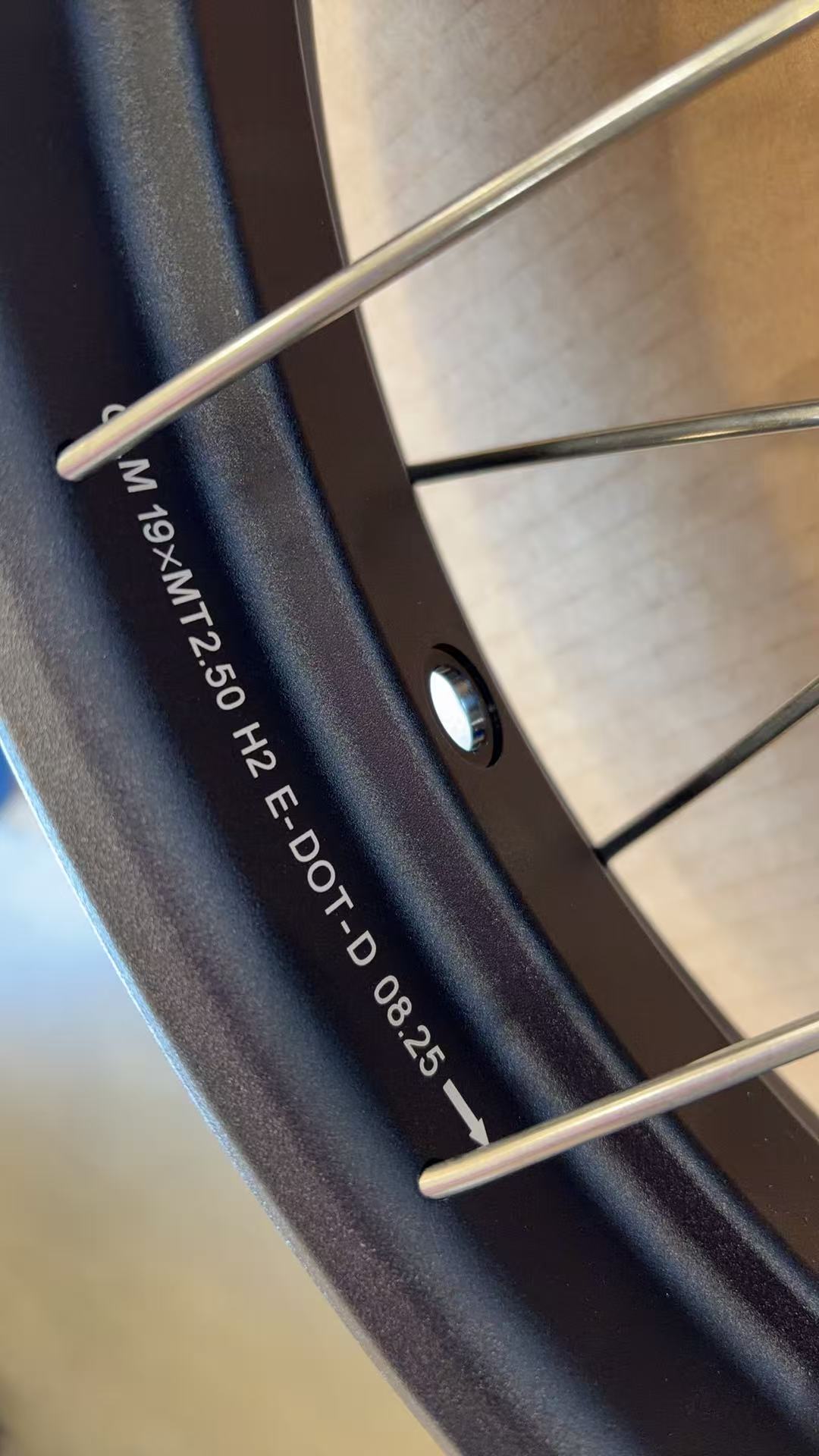 New-Other Wheels for Tenere 700 -- VMX 2.5*19"/4.25*17" Tubeless Wheels Compatible with Yamaha Tenere 700 2019 - 2025 Black Rims