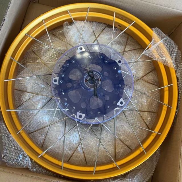 New Other Wheels for BMW R1200GS ADV 13 - 20 / R1250GS 19 - 2025 VMX 3.0*19"/4.5*17" Tubeless Rims CNC Black Hubs Gold Rim