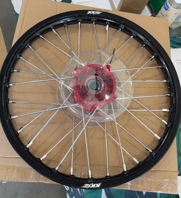 Returned Wheels for Gas Gas MC 85 / KTM 85 SX 2025 - 2026 / Husqvarna TC 85 2025 - 2026 -- KKE 17/14 Kid's Dirt Bike Wheels Rims CNC Red Hub