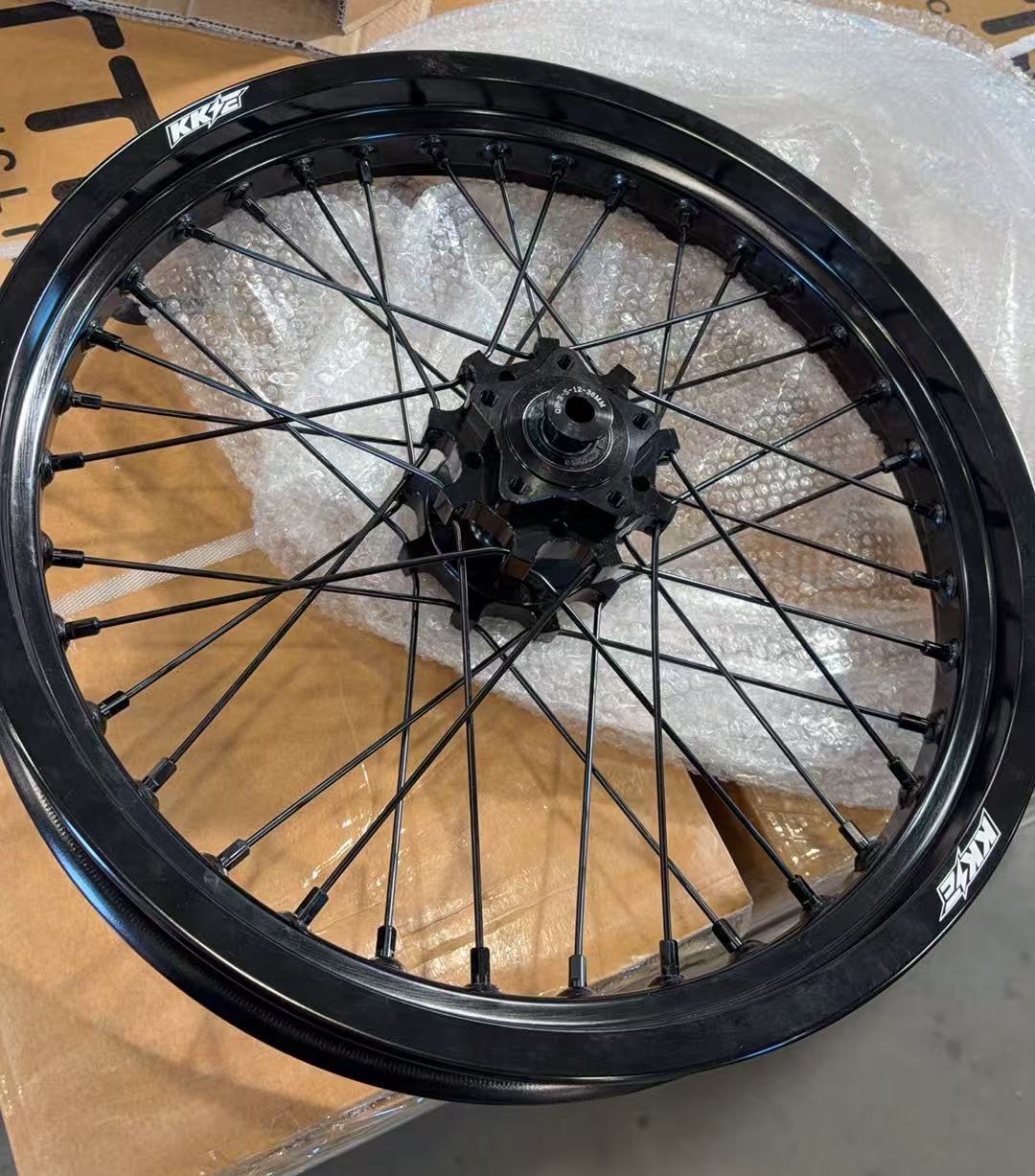 Returned Wheels for Surron Light Bee X 2019-2025 -- KKE 2.15*17"/2.5*17' Spoked E-Bike Wheels Rim CNC Black Hubs