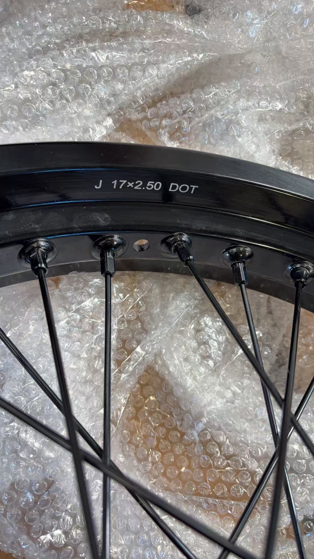 Returned Wheels for Surron Light Bee X 2019-2025 -- KKE 2.15*17"/2.5*17' Spoked E-Bike Wheels Rim CNC Black Hubs