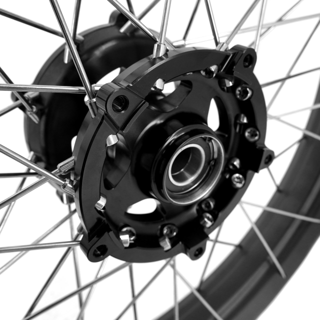 for Tenere 700 -- VMX 2.15*21"/4.25*18" Tubeless Wheels Compatible with Honda Yamaha Tenere 700 2019 - 2025 Black Rims