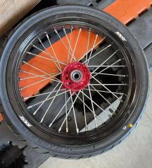 Used Wheels for CRF250R 2004-2013 CRF450R 2002-2012 -- KKE 3.5/4.25 Complete Supermoto Wheels with CST Tire for Honda CNC Red Hubs