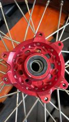 Used Wheels for CRF250R 2004-2013 CRF450R 2002-2012 -- KKE 3.5/4.25 Complete Supermoto Wheels with CST Tire for Honda CNC Red Hubs