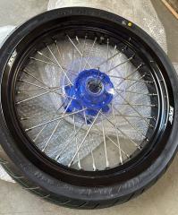 Returned Wheels fit KTM EXC SX XC 2003-2026 Husqvarna  TE / TC / FE / FC / FX   2014-2026 -- KKE 3.5/4.25 Motorcycle Supermoto Wheels with CST Tire CNC Blue Hub
