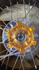 Returned Wheels fit SUZUKI DRZ400 DRZ400E DRZ400S -- KKE 3.5/4.25*17 Supermoto Wheels Rims Set  with CST Tire Gold Hub