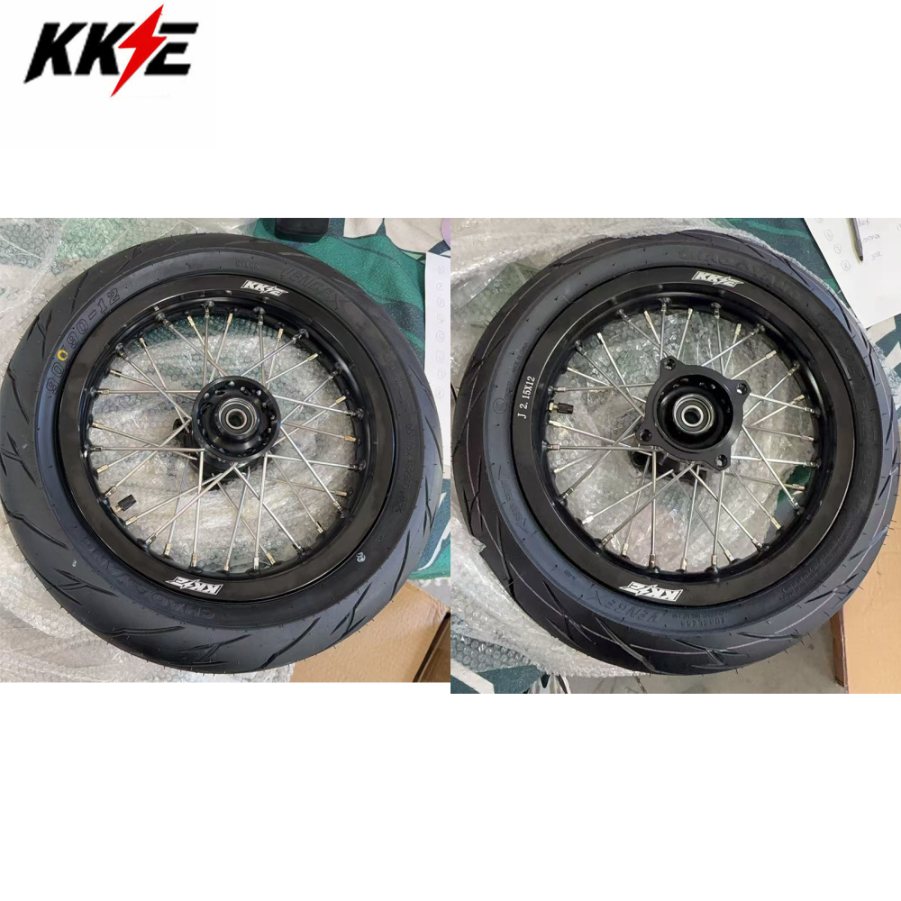 Returned Wheels for Rawrr Mantis Mini 2024-2026 - KKE 1.85*12/2.15*12 E-Bike Mini Wheels Kit with Tire Black Hub Rims