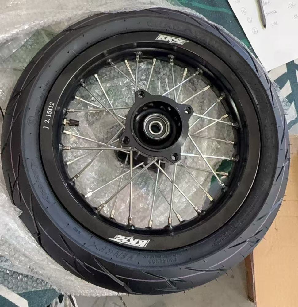 Returned Wheels for Rawrr Mantis Mini 2024-2026 - KKE 1.85*12/2.15*12 E-Bike Mini Wheels Kit with Tire Black Hub Rims