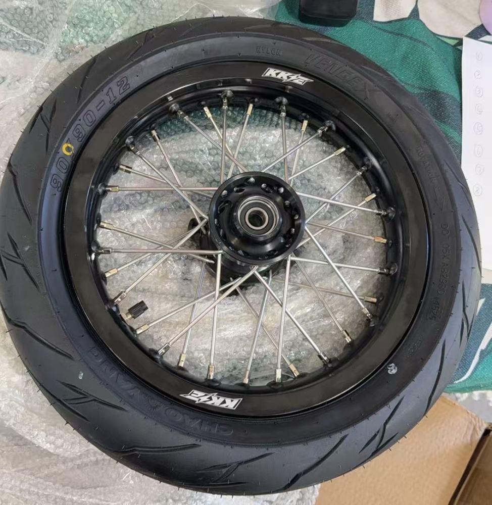 Returned Wheels for Rawrr Mantis Mini 2024-2026 - KKE 1.85*12/2.15*12 E-Bike Mini Wheels Kit with Tire Black Hub Rims