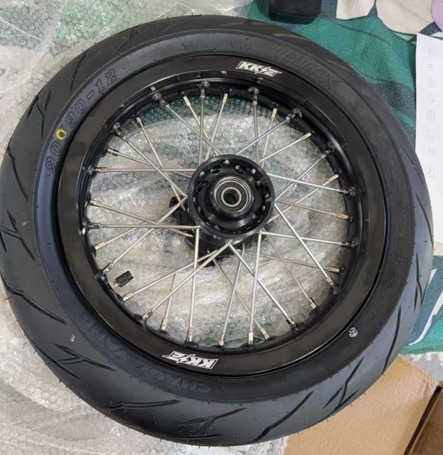 Returned Wheels for Rawrr Mantis Mini 2024-2026 - KKE 1.85*12/2.15*12 E-Bike Mini Wheels Kit with Tire Black Hub Rims