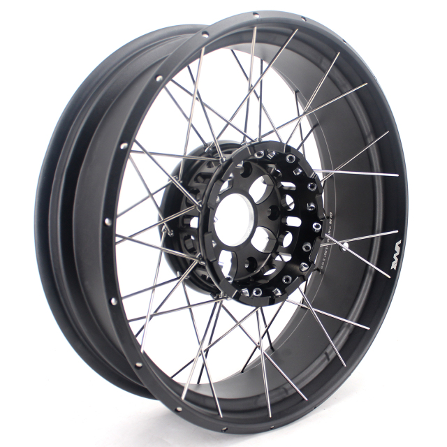 VMX 3.0*19"/4.25*17"  Tubeless Wheels Set Fit for BMW R1200GS 2013-2021 Black Hub/ Rim