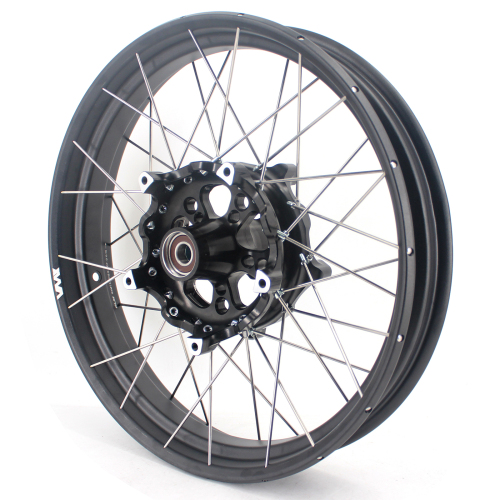 For BMW R1250GS 2013-2025 / R1200GS 2013-2020 -- VMX 3.0*19" Tubeless Front Wheel Black Hub Rim