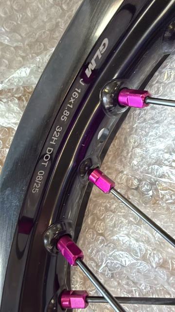 Returned Wheels for Surron Light Bee-X 2019-2025 -- KKE 1.6*19" & 1.85*16" Electric Dirt Bike Wheels Rim E-Bike CNC Purple Hubs