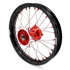 for Honda CRF250R 2004-2013 CRF450R 02-12 -- KKE Cast Dirt Bike Wheels Rims Set Red Cast Hubs