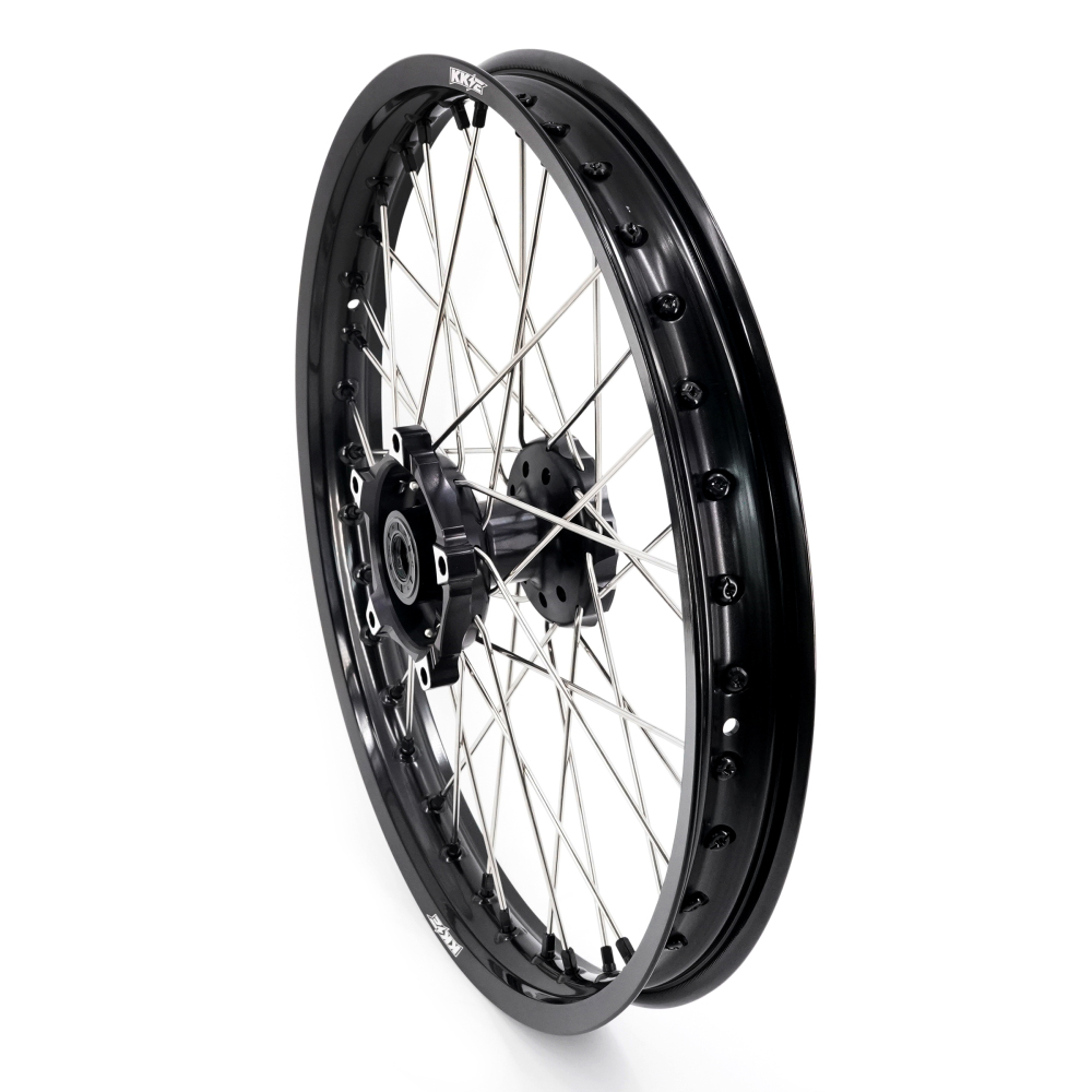 for CF-MOTO 450 MT 2024- 2026 - KKE 1.85*21/2.5*18 Cush Drive Wheels Black Nuts
