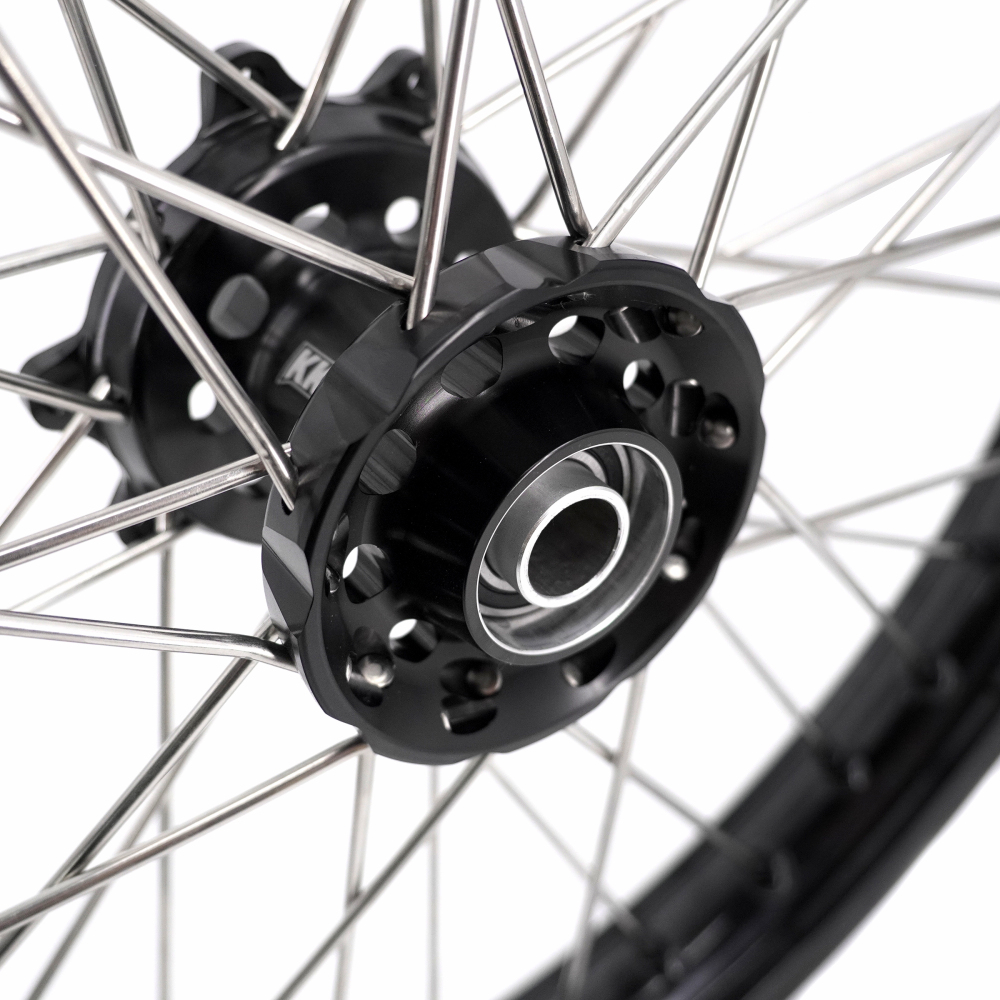 for Kove Moto 450 Rally MX450 2022- 2025 KKE 1.85*21/2.5*18 Cush Drive Wheels Set Black Nuts