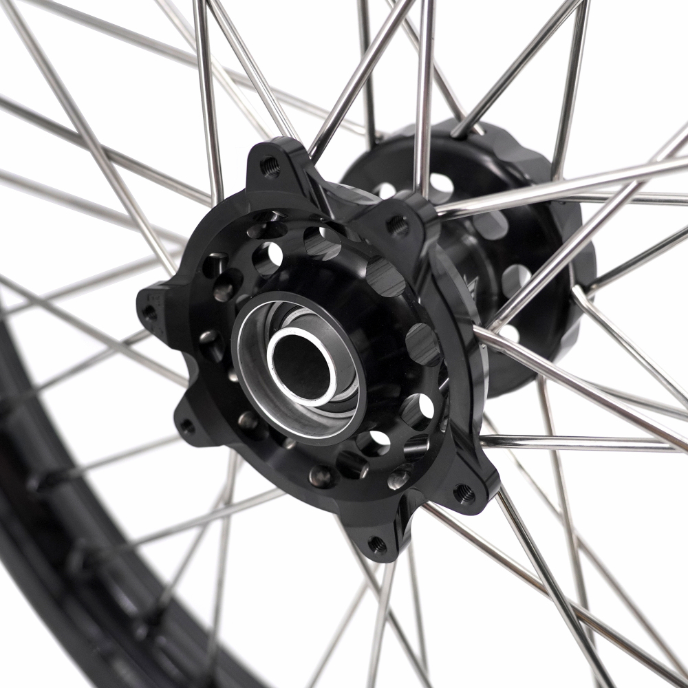 for Kove Moto 450 Rally MX450 2022- 2025 KKE 1.85*21/2.5*18 Cush Drive Wheels Set Black Nuts