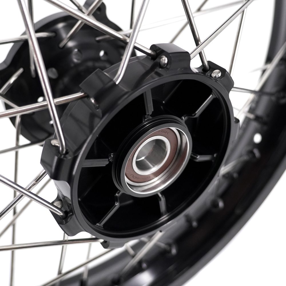 for Kove Moto 450 Rally MX450 2022- 2025 KKE 1.85*21/2.5*18 Cush Drive Wheels Set Black Nuts