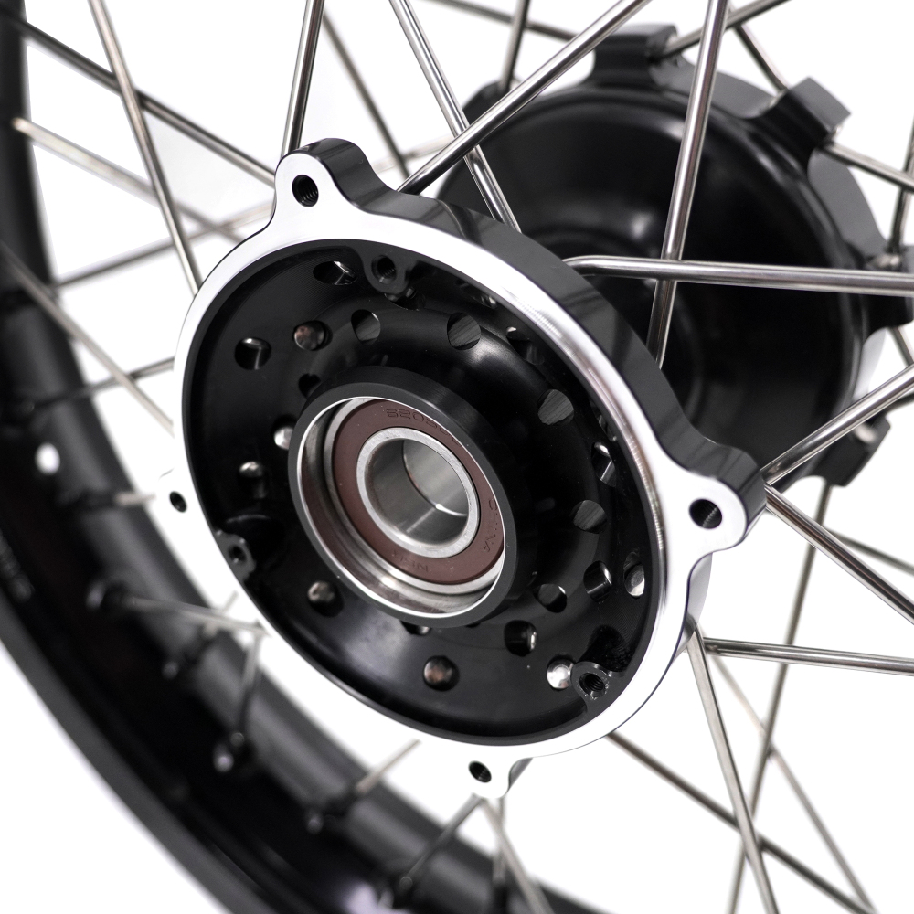 for Kove Moto 450 Rally MX450 2022- 2025 KKE 1.85*21/2.5*18 Cush Drive Wheels Set Black Nuts