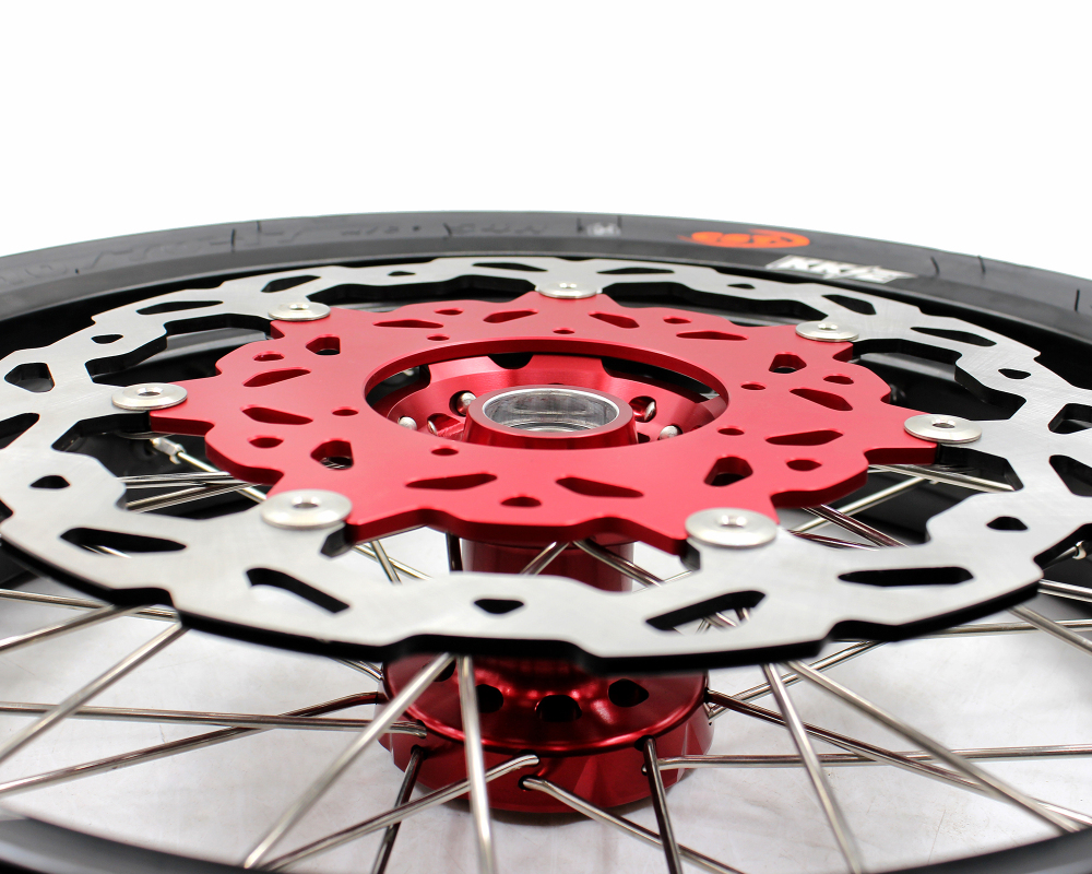 KKE Wheels for Honda CRF250R 04-2013 CRF450R 02-2012 with CST Tires Mounted 3.5*17"/4.25*17 Supermoto Wheels Rims