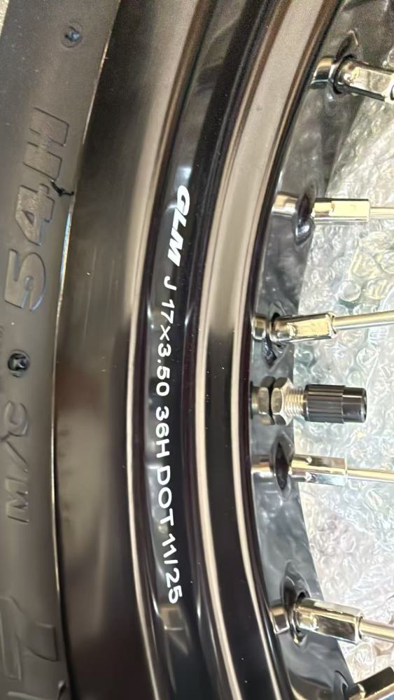 New-Other Wheels for Honda CRF250R 2004-2013 CRF450R 2002-2012 -- KKE Supermoto Wheels with CST Tires Mounted 3.5*17"/4.25*17 Rims
