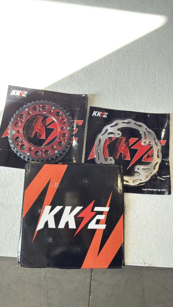 Returned Wheels for Honda XR650R 2000-2008 -- KKE Supermoto Wheels with CST Tires Mounted 3.5*17"/4.25*17 Rims