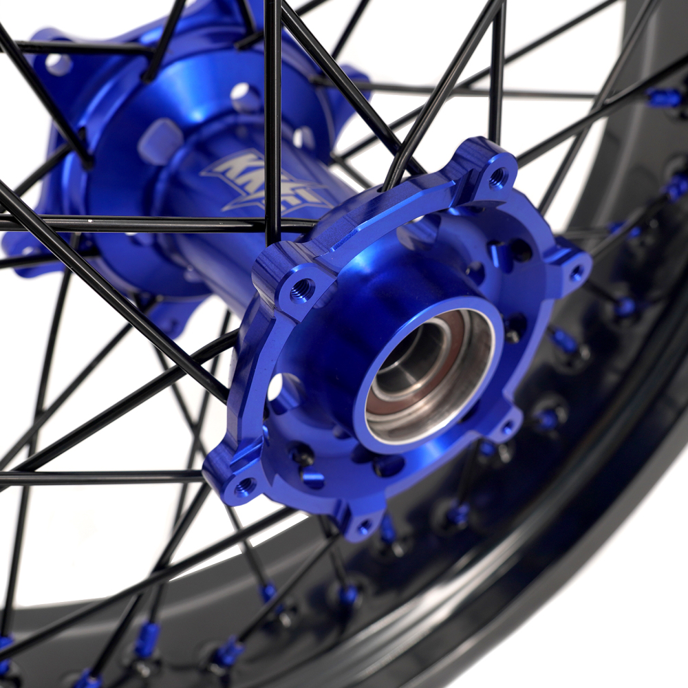 for KTM 125-530CC-KKE 17" Supermoto Wheels for KTM 125-530CC XCW EXC EXCW 2000-2025 / Husqvarna TE TC FE FC 125cc-501cc 2014-2024 All Black