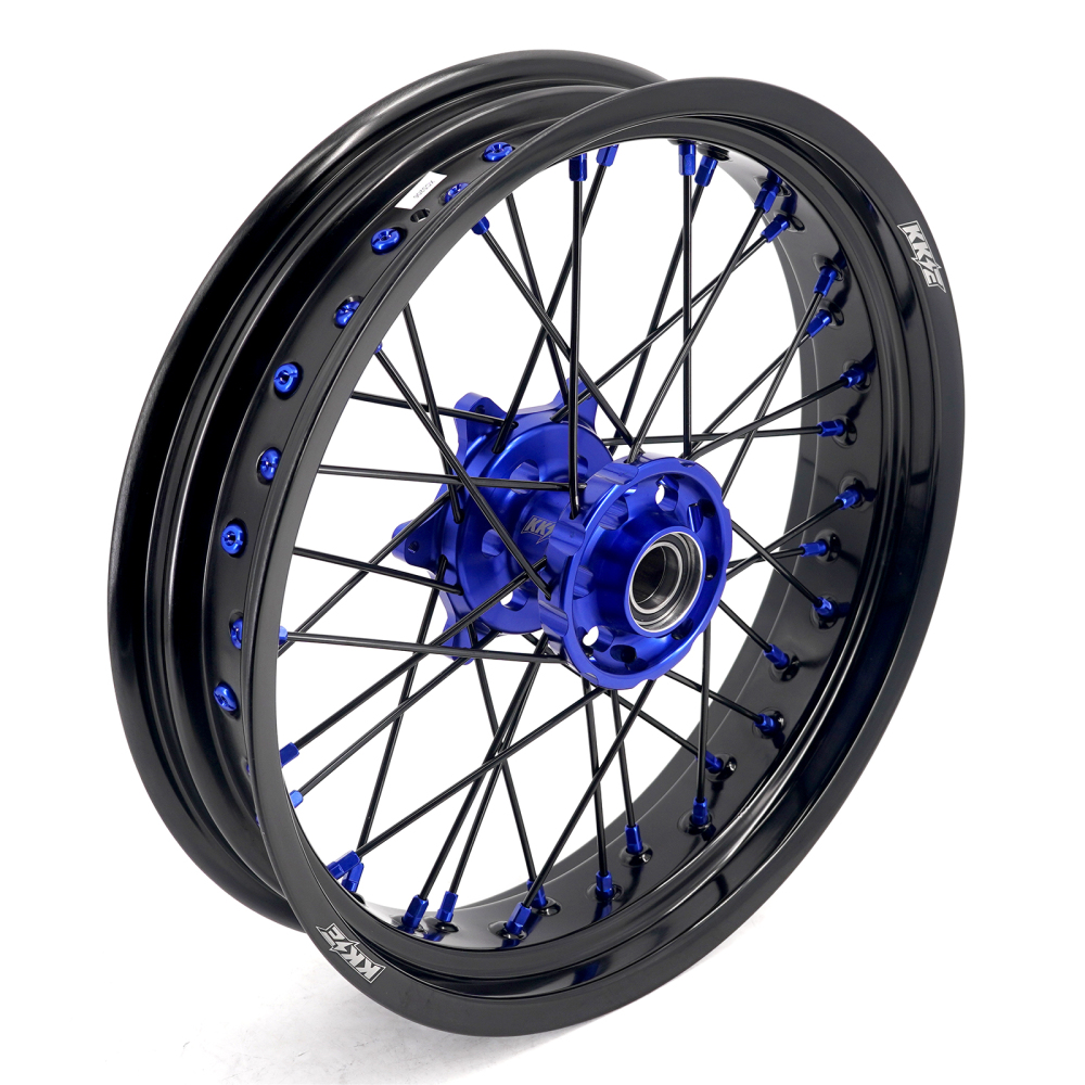 for KTM 125-530CC-KKE 17" Supermoto Wheels for KTM 125-530CC XCW EXC EXCW 2000-2025 / Husqvarna TE TC FE FC 125cc-501cc 2014-2024 All Black